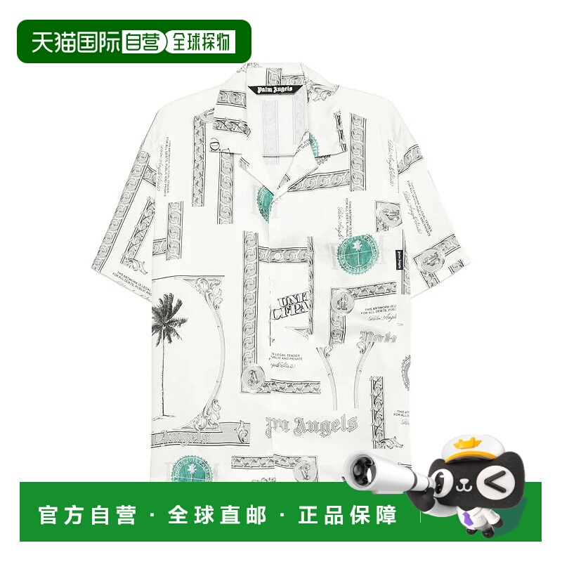 1h可退 PALM ANGELS 男士衬衫 PMGG00DF25FAB0030B10 AW2025