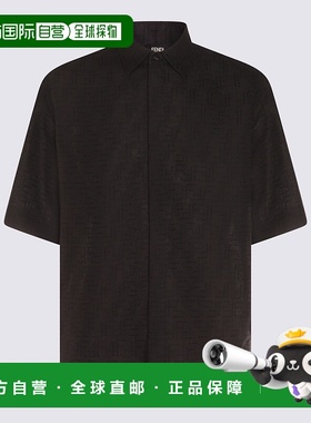 FENDI 男士衬衫 FS1317AU6YF0QA1  AW2025黑色男装