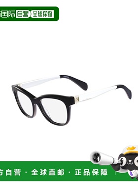 VALENTINO 女士眼镜 V26911 AW2021 白色 黑色徽标平光镜