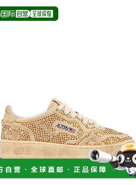 AUTRY 女士休闲鞋 AULWNA03STRASS AW2025 卡其色 MEDALIST LOW S
