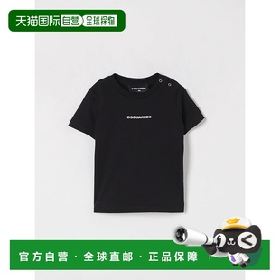 AW2025 1h可退 DQ2853D004GDQ900 男童T恤 黑色 DSQUARED2