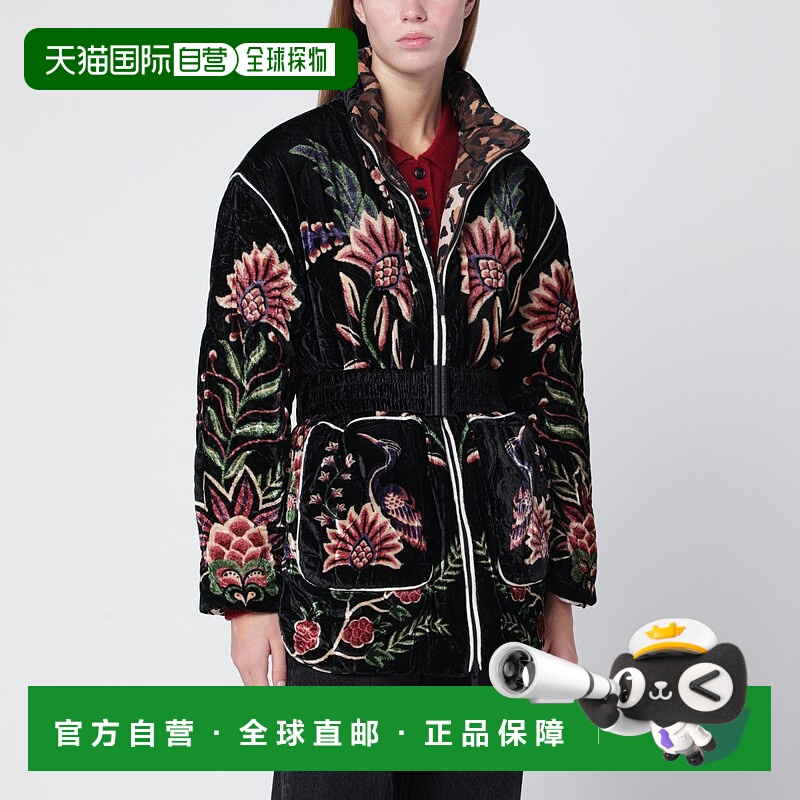 1h可退 潮奢 FARM RIO 女士 Marvelous Garden 绗缝天鹅绒羽绒夹(