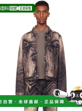 1h可退 潮奢 CamperLab 男士 粉色 Distorted Print 牛仔夹克 AU0