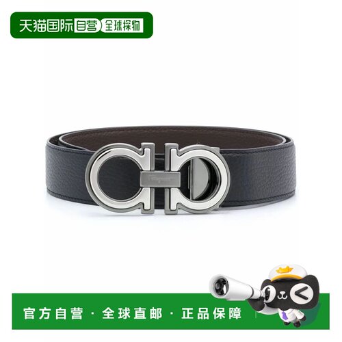 SALVATORE FERRAGAMO 男士腰带 734227 AW2026 黑色菲拉格慕皮带