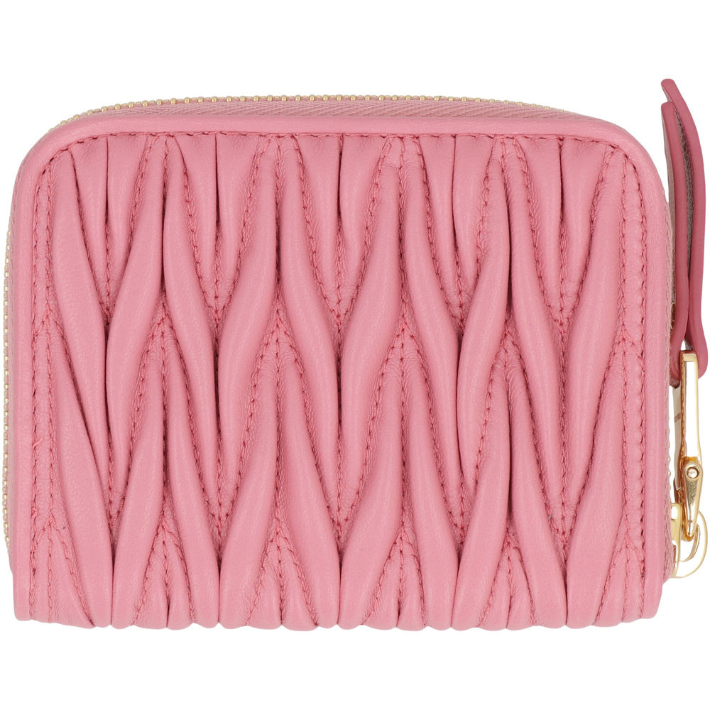 MIU MIU 女士钱包 5MM268AFPPF0638 AW2025 粉红色 Coin purse in