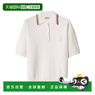 缪缪 Miu 女士 短袖 MMLB31SOOO17NR 1h可退 針織Polo衫 潮奢