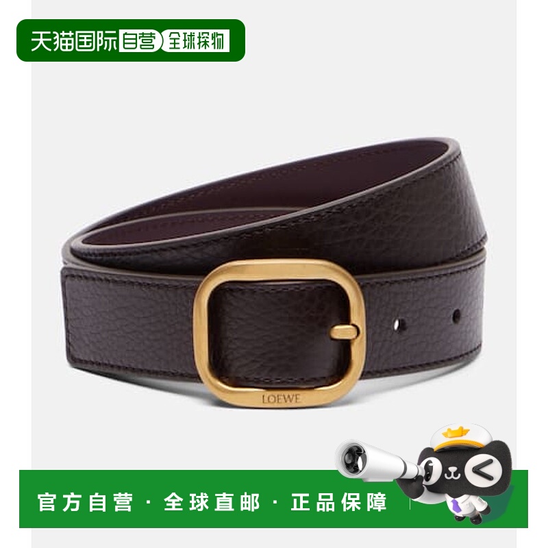 1h可退 潮奢 LOEWE 罗意威 女士 圆形皮带腰带 red红色 舒适时尚