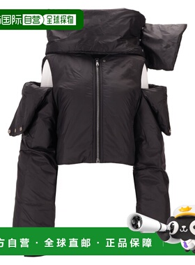 RICK OWENS 女士夹克 DS02E7727NP09 AW2025 黑色 CONVERTIBLE JK