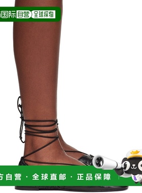 1h可退 潮奢 Lanvin 朗雯 女士 黑色 Mesure Lace-Up Leather 芭