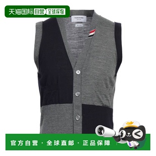 潮奢 Thom Browne 汤姆 布朗 男士无袖开衫 毛衣