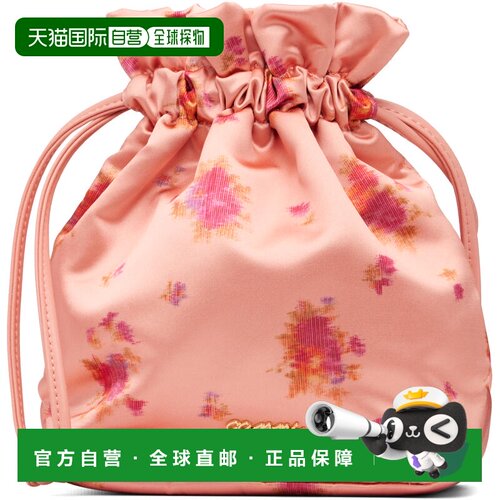 GANNI 甘尼 女士 粉色 Printed Nylon 手拿包斜挎包 B3010279ZZH