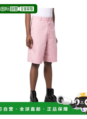 Ami Paris 男士短裤 HSO401220655 SS2022 粉红色 logo阔腿短裤