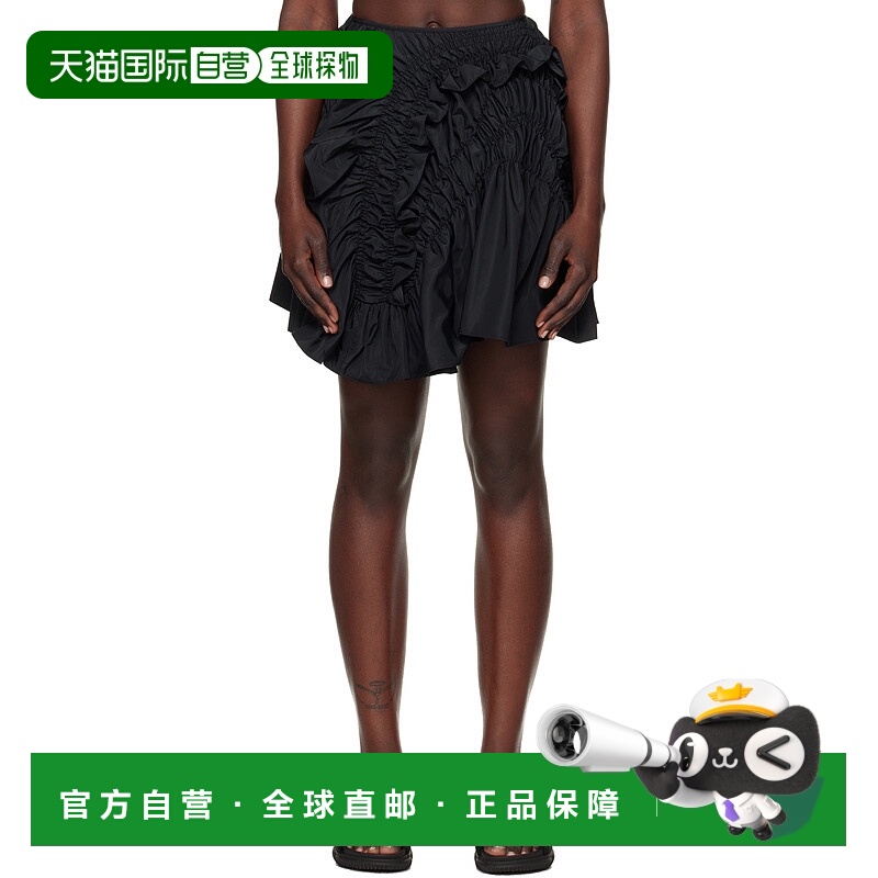 1h可退 潮奢 Cecilie Bahnsen 女士 黑色 Odessa 短裙 424RTW1700