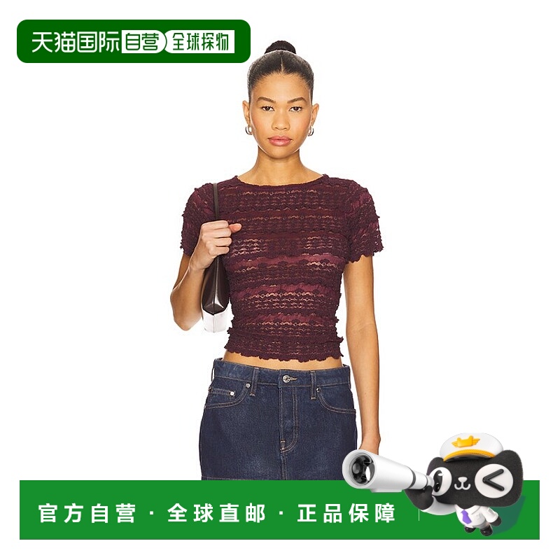 1h可退 潮奢 Free People 自由人 女士 Angelina 蕾丝T恤 F24BS23