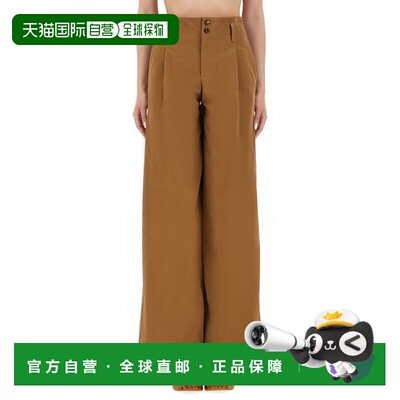 CHLOÉ 女士休闲裤 25APA11365208 CO 棕色 Mustard Pants