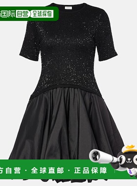 1h可退 潮奢 Simkhai 女士 Kenz 荷叶边塔夫绸迷你连衣裙