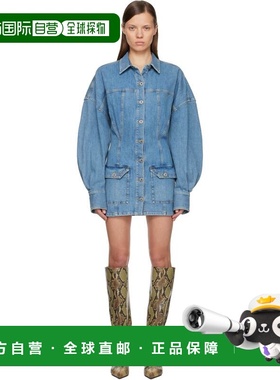 1h可退 潮奢 The Attico 女士 蓝色水洗牛仔连衣裙 260WCA00482DD