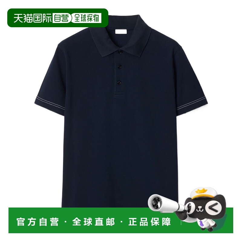 1h可退 BURBERRY 男士T恤 80947731 AW2024 黑色博柏利短袖男装