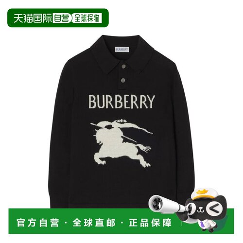 BURBERRY KIDS 男童衬衫 8125922A1189 AW2026 黑色