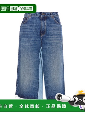 CHLOÉ 女士牛仔裤 25SDS02158476 SS2025 蓝色 PATCHWORK DENIM B