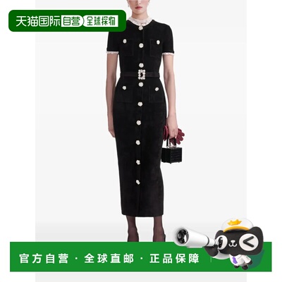 1h可退 SELF-PORTRAIT 女士连衣裙 AW25015MAB AW2025 黑色