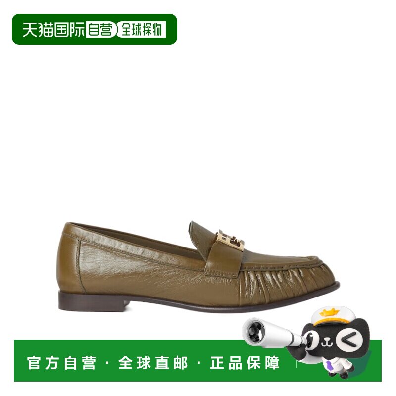 FENDI 女士芭蕾乐福鞋 8D8756NBAF0WWE AW2025 女鞋单鞋军绿色