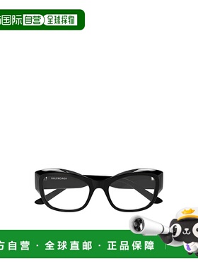 BALENCIAGA 女士眼镜 BB0398O005 SS2025 黑色 全框平光镜