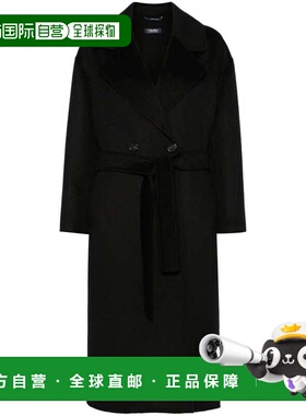 MAX MARA 女士外套 MANUELE800006 AW2024 黑色 长袖大衣