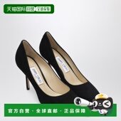 黑色 Choo 潮奢 1h可退 Love Jimmy 女士 绒面革浅口鞋 周仰杰