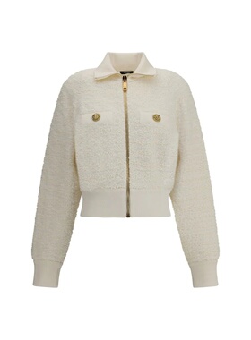 BALMAIN 女士外套 FF0TE200KJ160KA AW2025 白色长袖夹克
