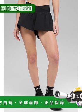 alo yoga  V-Cute Running Short 时尚轻盈宽松跑步  运动短裤  w