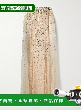 1h可退 潮奢 Jenny Packham 女士 披肩式精饰薄纱礼服 JPEX258ALM