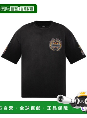 1h可退 AMIRI 男士T恤 AMTOJR1111001 SS2026 黑色 短袖T恤
