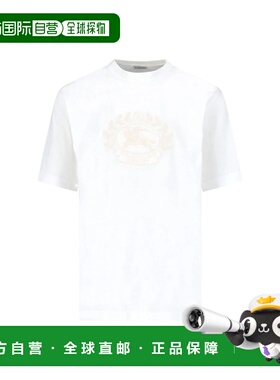 BURBERRY 男士T恤 8095105B8764 AW2024 白色 Short sleeves. Ton