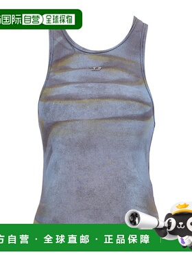 DIESEL 女士衬衫 A145920WFBC8HEA SS2024 灰色 徽标背心