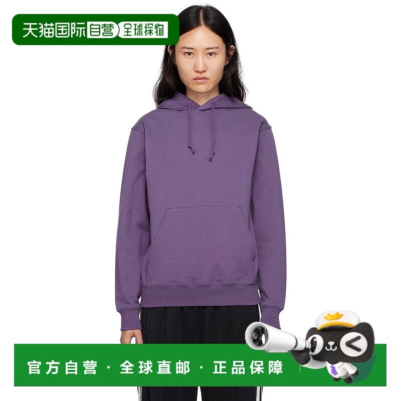 1h可退 潮奢 Stockholm Surfboard Club 女士 紫色印花连帽衫 BU1