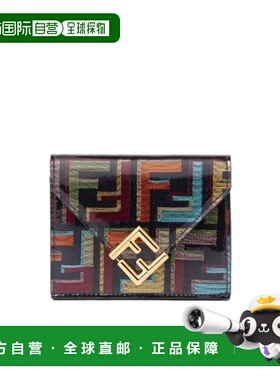 FENDI 女士卡包 8M0480AW6QF1URO SS2026 花色 FF Diamonds 钱包