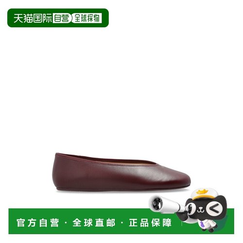 1h可退 COACH 女士芭蕾乐福鞋 CCH740MER AW2025 酒红色 Ballet F