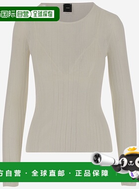 PINKO 女士针织毛衣 102977A1NDZ09 SS2025 白色针织衫