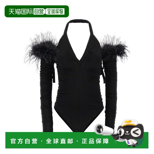 1h可退 PINKO 女士连体衣 105483A2GSZ99 AW2025 黑色 V领连体衣