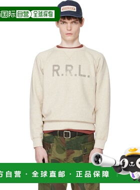 潮奢 ralph lauren rrl 拉夫 劳伦RRL 男士 灰色 Logo Fleece 套