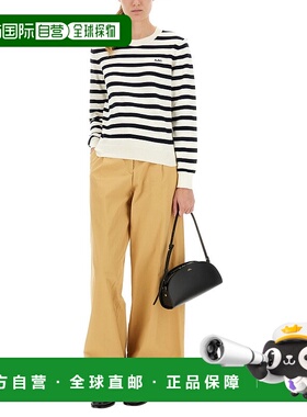 A.P.C. 女士针织衫 COGDKF23444TAI AW2025 蓝色 条纹圆领套头衫