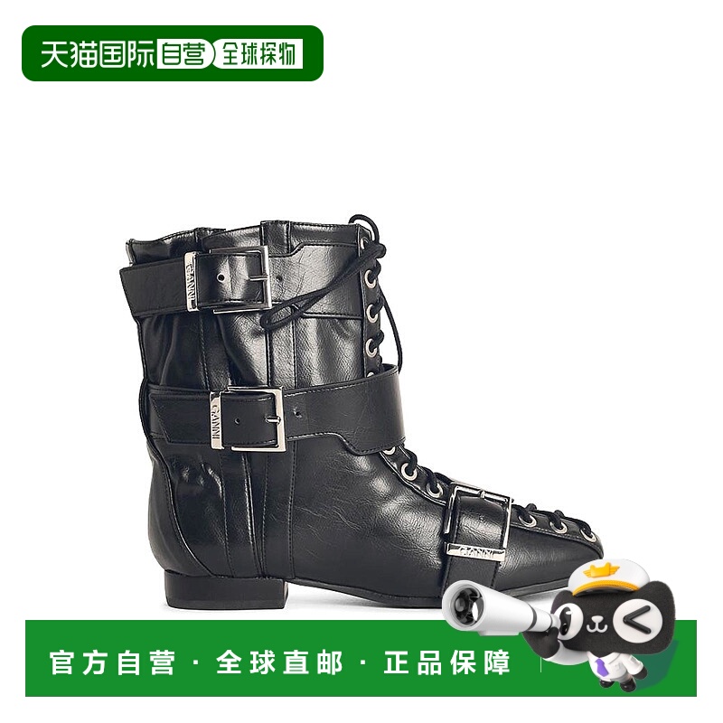 1h可退 GANNI 女士靴子 S3114099 AW2025 黑色 Ganni Black Synth