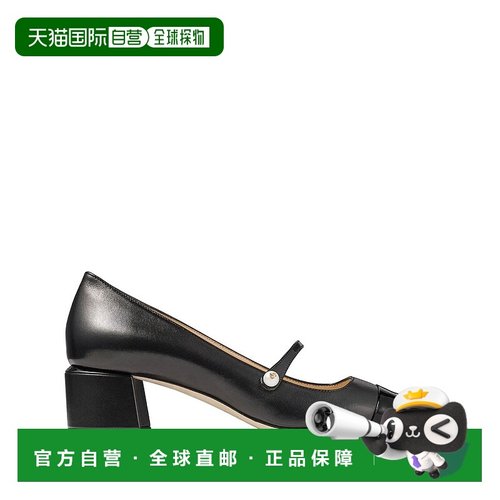 1h可退 潮奢 Jimmy Choo 周仰杰 女士 鞋跟黑色高跟鞋 ELISA45PTZ