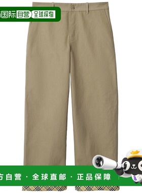 BURBERRY 男士休闲裤 8097556BESC1594 AW2024 浅棕色阔腿裤