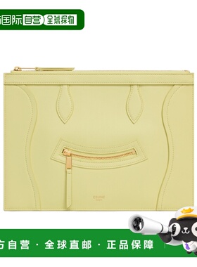 CELINE 女士单肩包 L100D2N9211CU SS2026 黄色 中号徽标手拿包