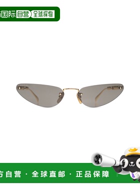 GUCCI 女士太阳镜 820293I33308012 AW2025 金色 猫眼框太阳镜