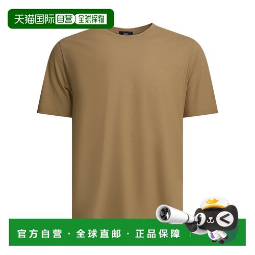 HERNO 男士T恤 JG000166U520052113 SS2026 棕色 Crew-neck T-shi