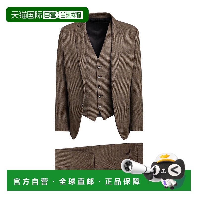 1h可退 潮奢 Manuel Ritz 男士 西服 brown棕色 舒适时尚