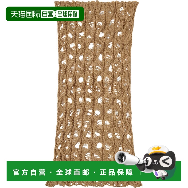 1h可退 潮奢 ISABOULDER 女士 棕色 Fudgy 围巾 AW24WAC02 正品